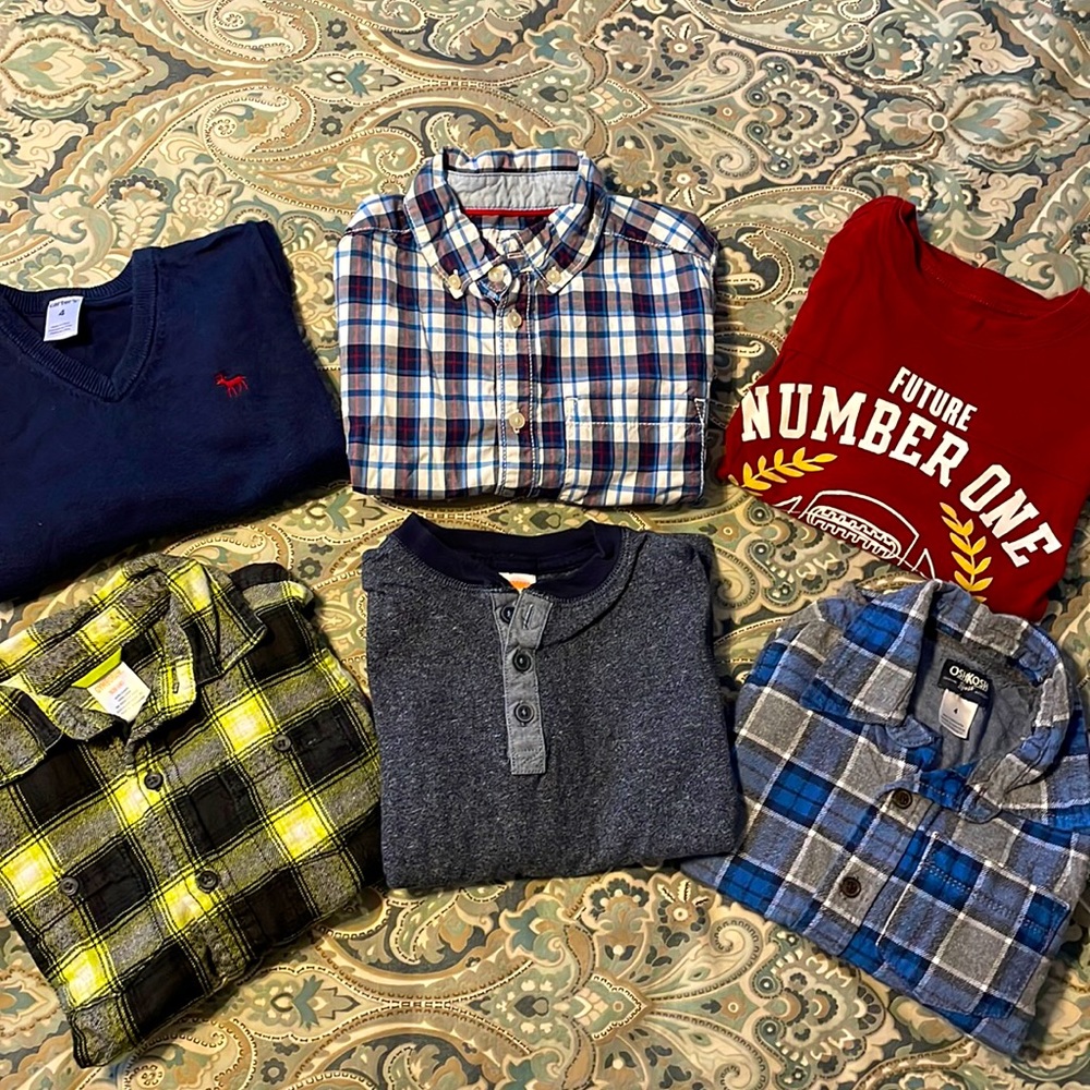 Bundle of Size 4 Long Sleeve Shirts